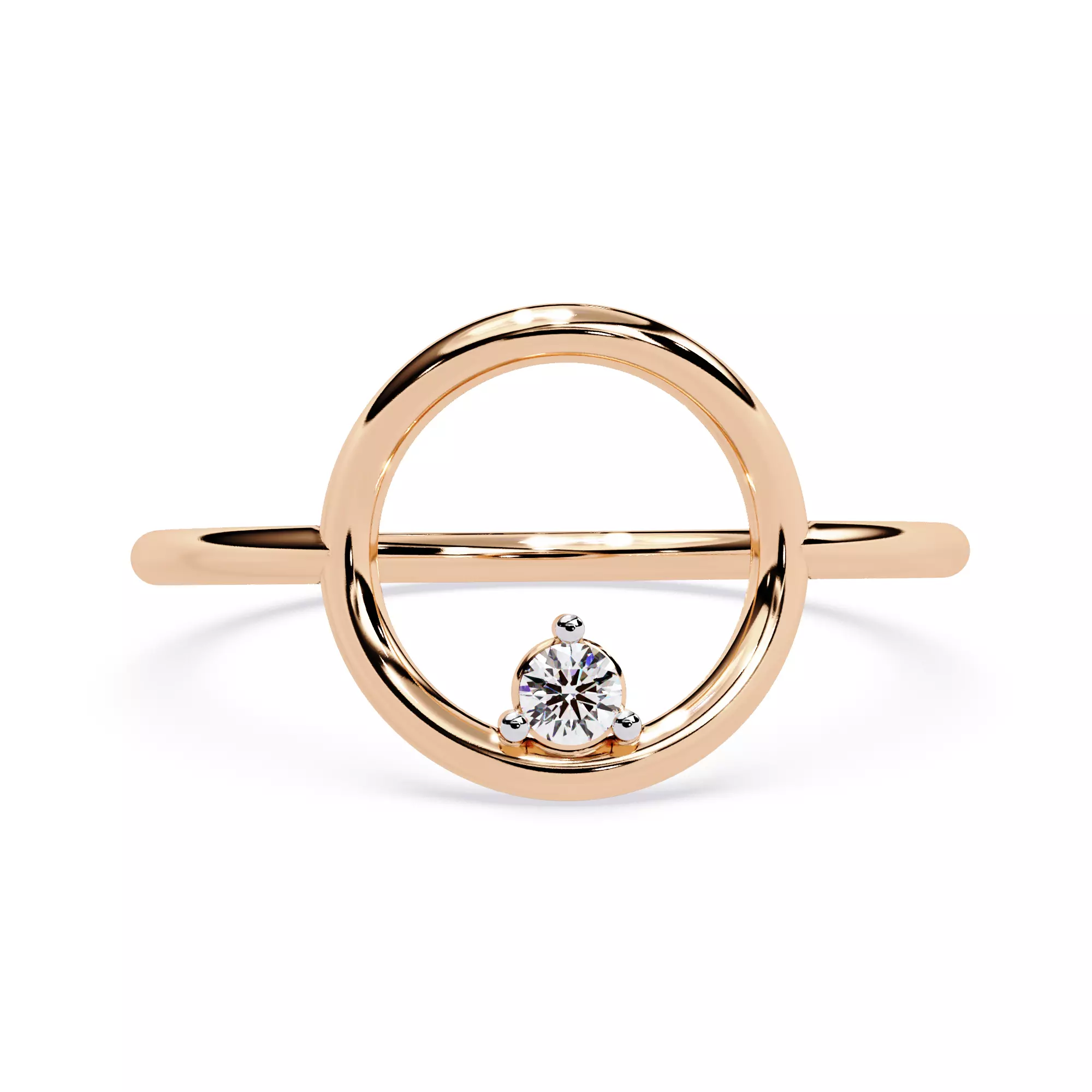 Unique Designer Engagement Ring 3D Model 3D print model