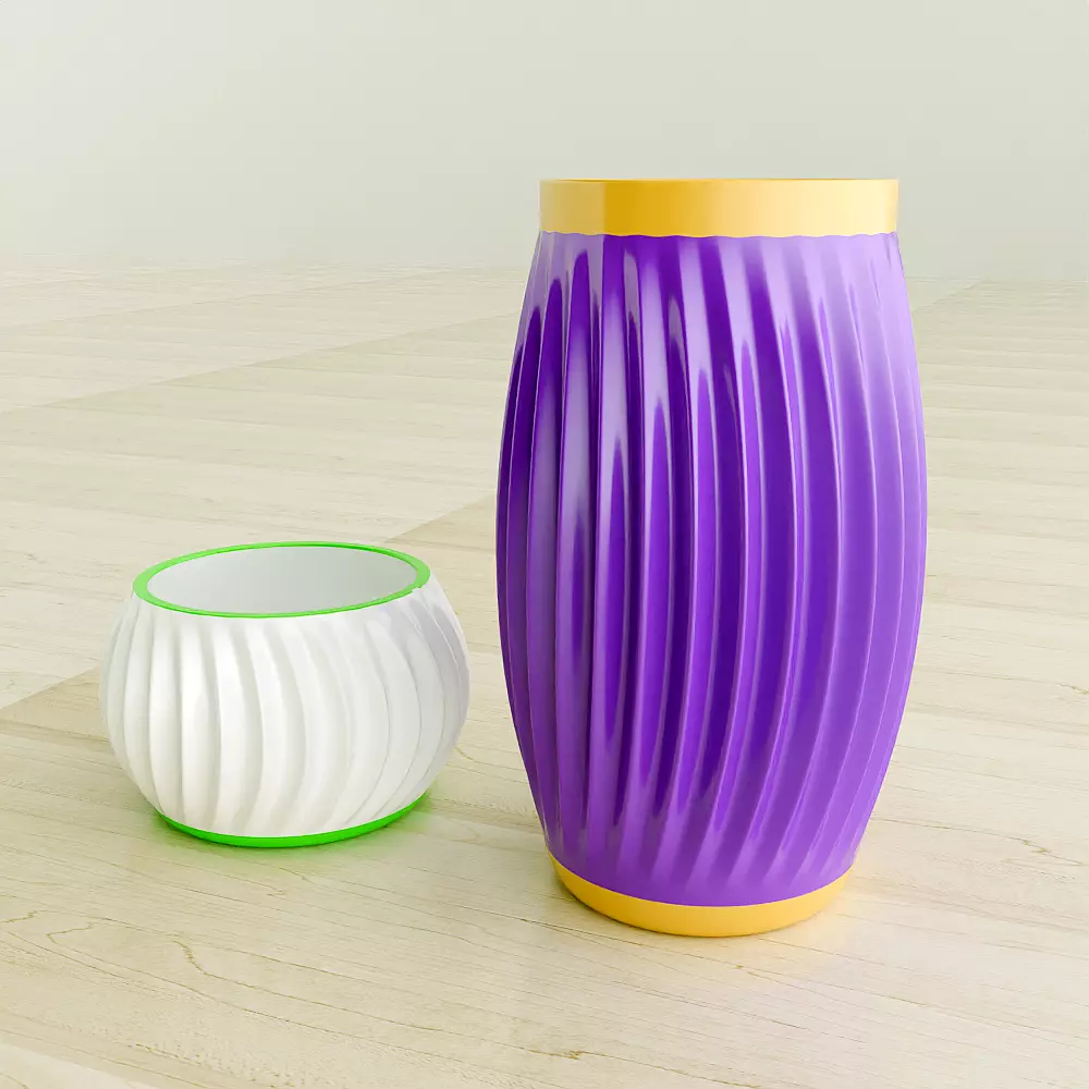 3d printable vase and planter 3D print model