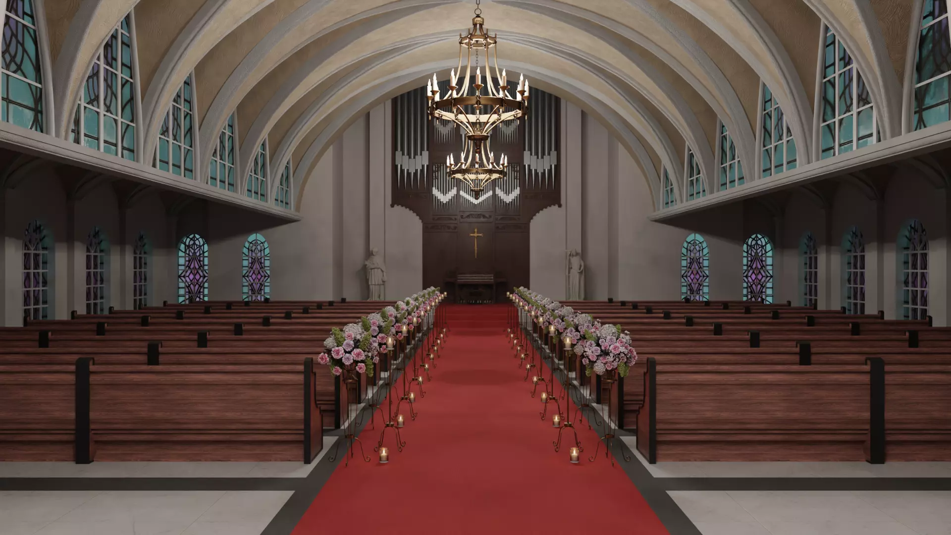 European Style Church 3D model