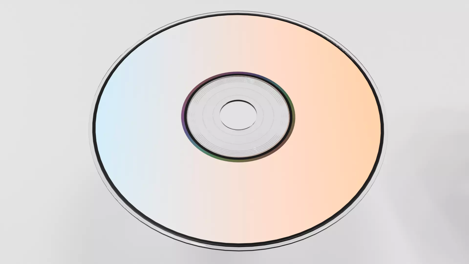 CD DVD Disk PBR 2 Low-poly 3D model