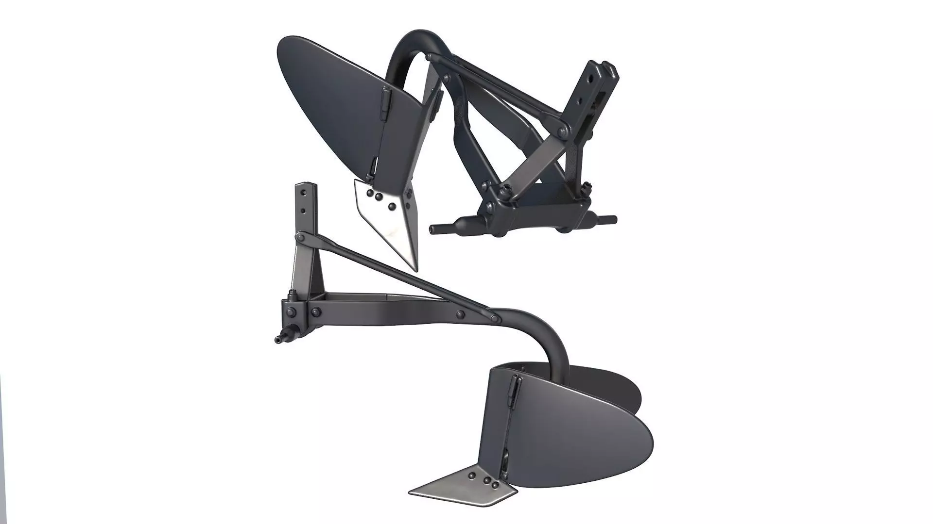 trenching plow - plow 3D print model