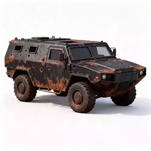 Rusted Stealth APC 3D Model