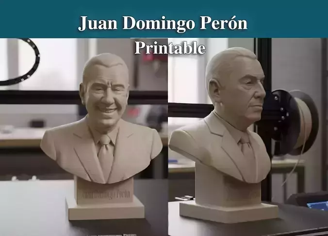 Juan Domingo Peron High Quality Printable Bust