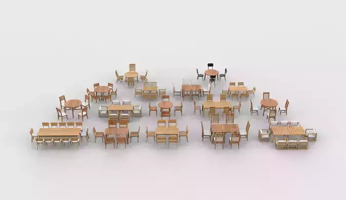Dining Table set all 3D model