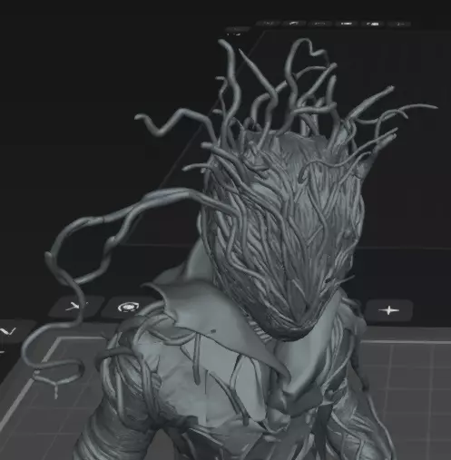 Threaded Man STL DnD Tabletop Miniature 3D Print Free 3D print model