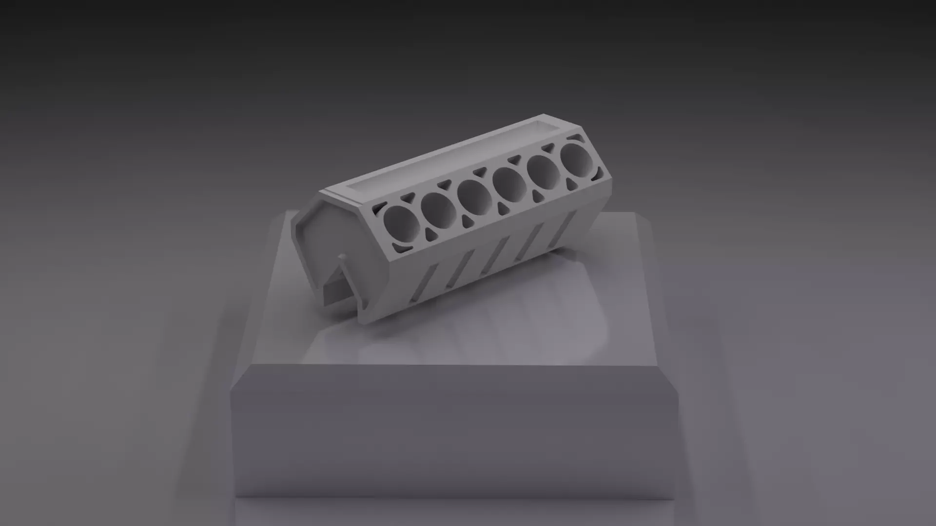 V12 Engine Block Free 3D print model