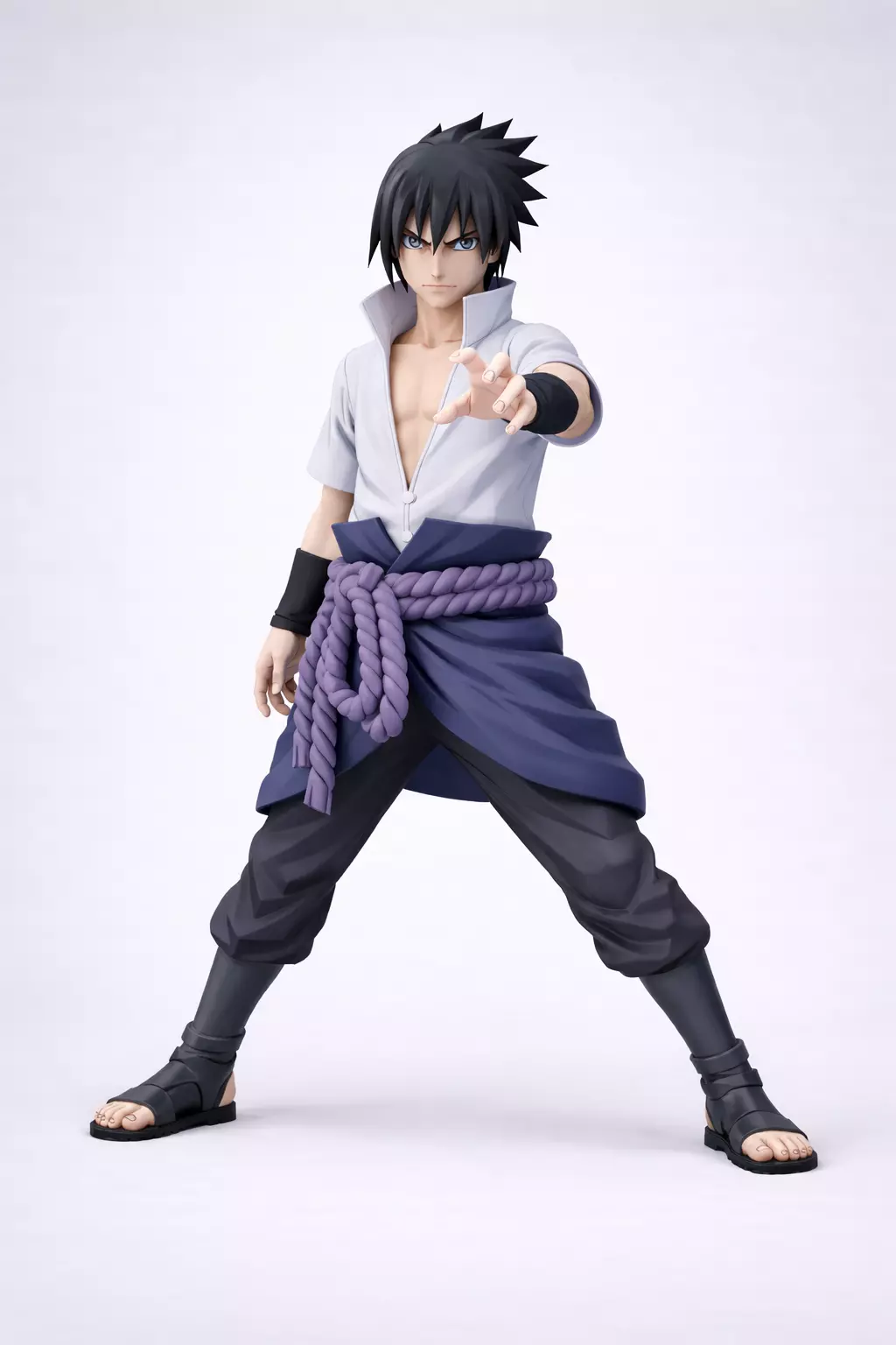 Life-Size Sasuke Uchiha Statue STL 3D print model