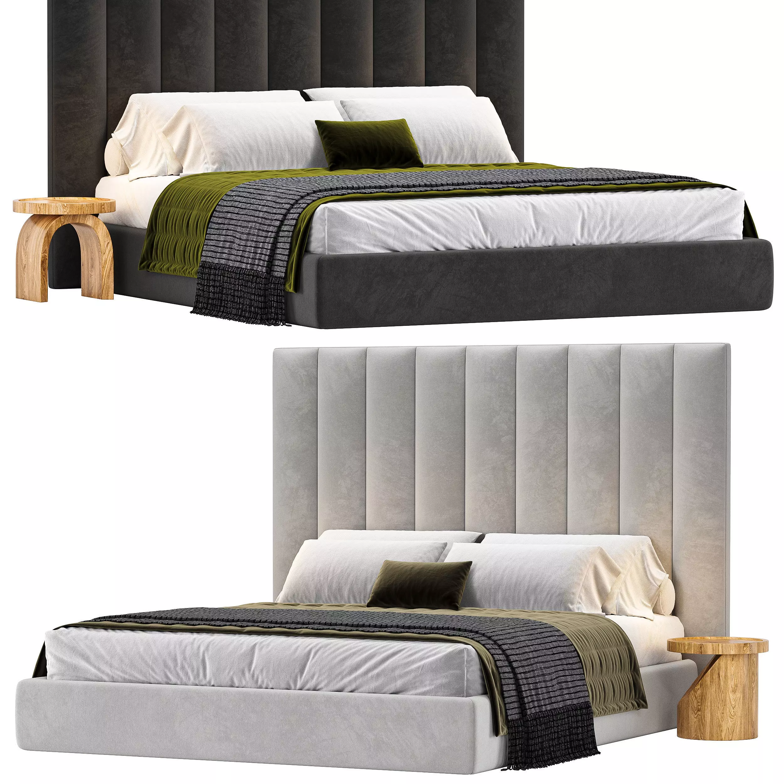 Modena Vertical Platform Bed 3D model