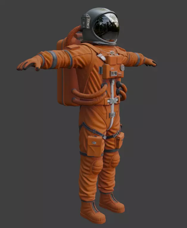 Realistic Astronaut Space Suit 3D model