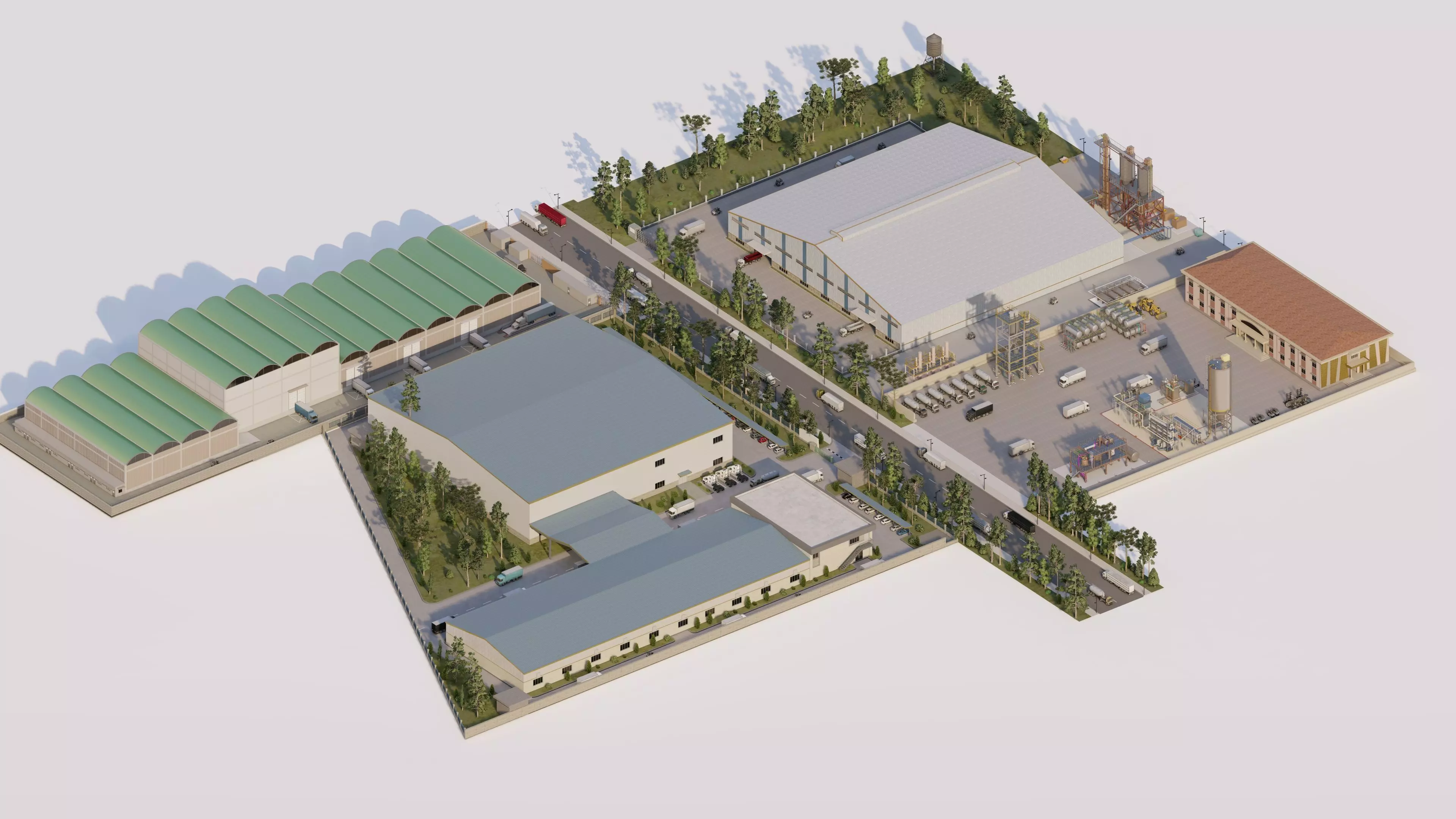 Industrial Factory-Factory building 3D model