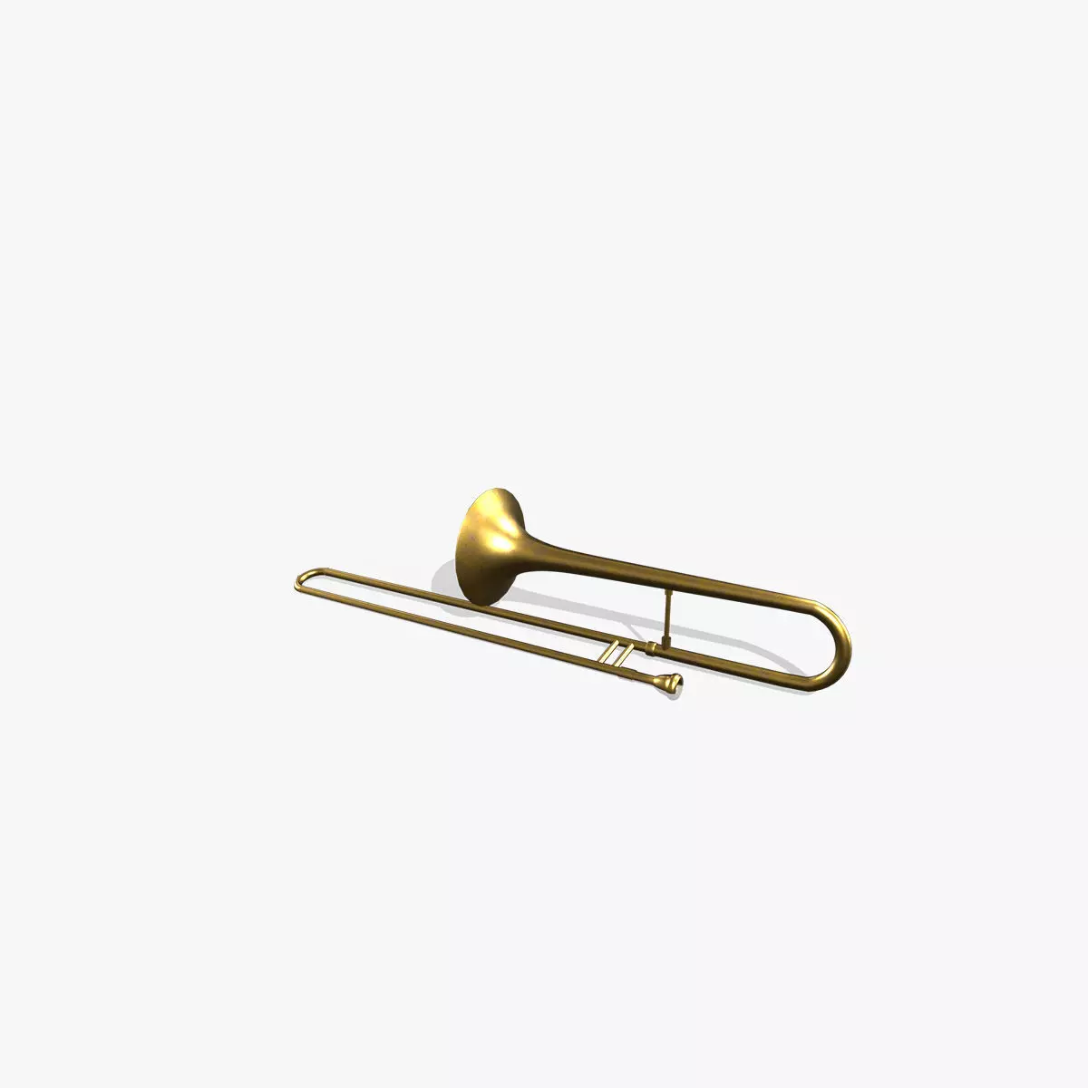 Trombone Low-poly 3D model