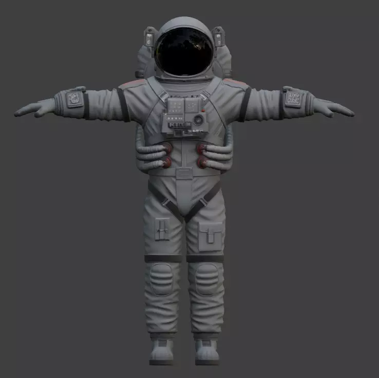 Realistic Astronaut Space Suit 3D model