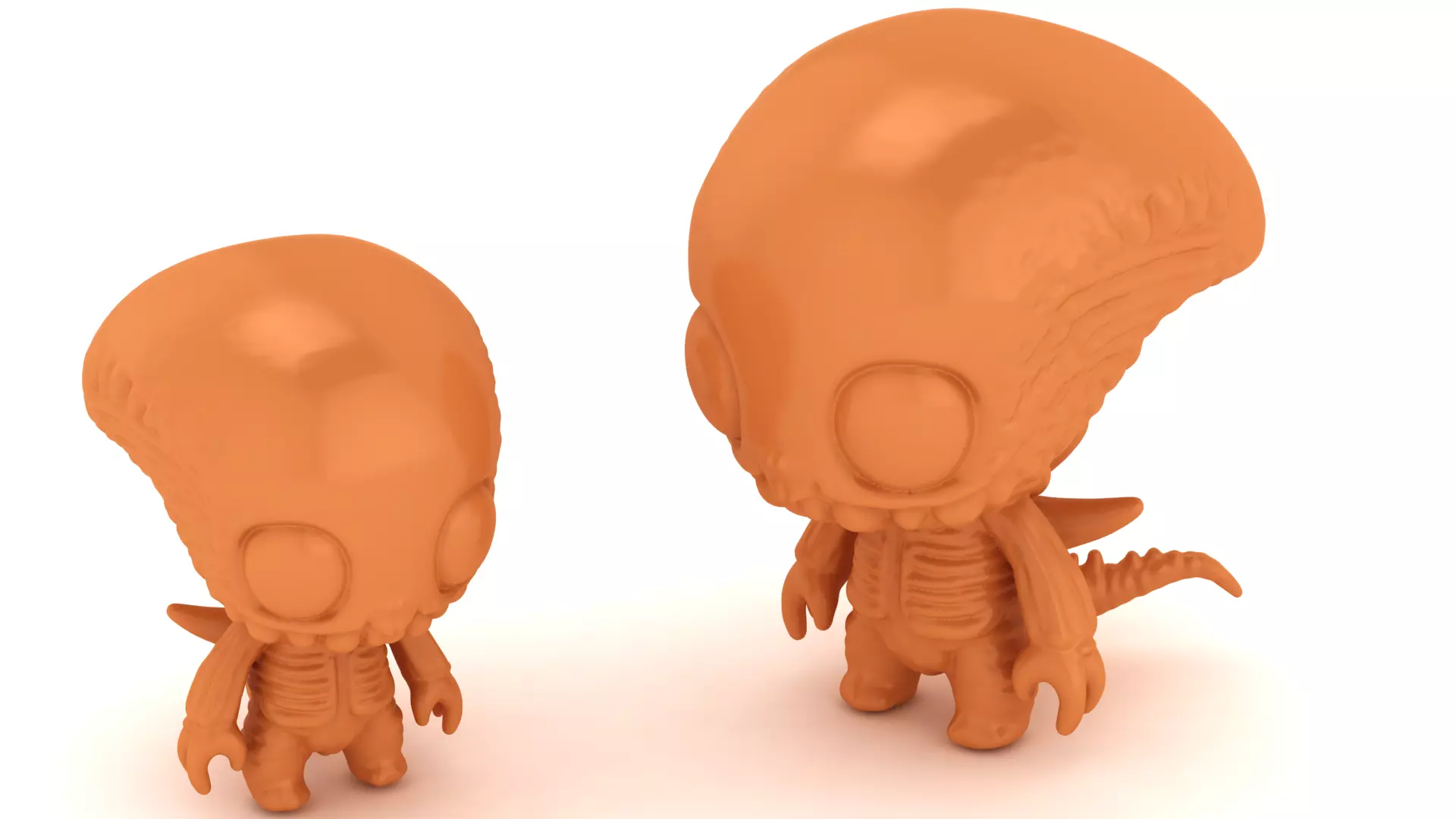 Alien Creature Figure Funko Pop Style 3D print model