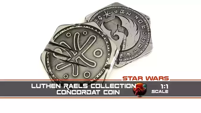 Luthen Raels Coin Collection - Concordat Coin 1-1 scale