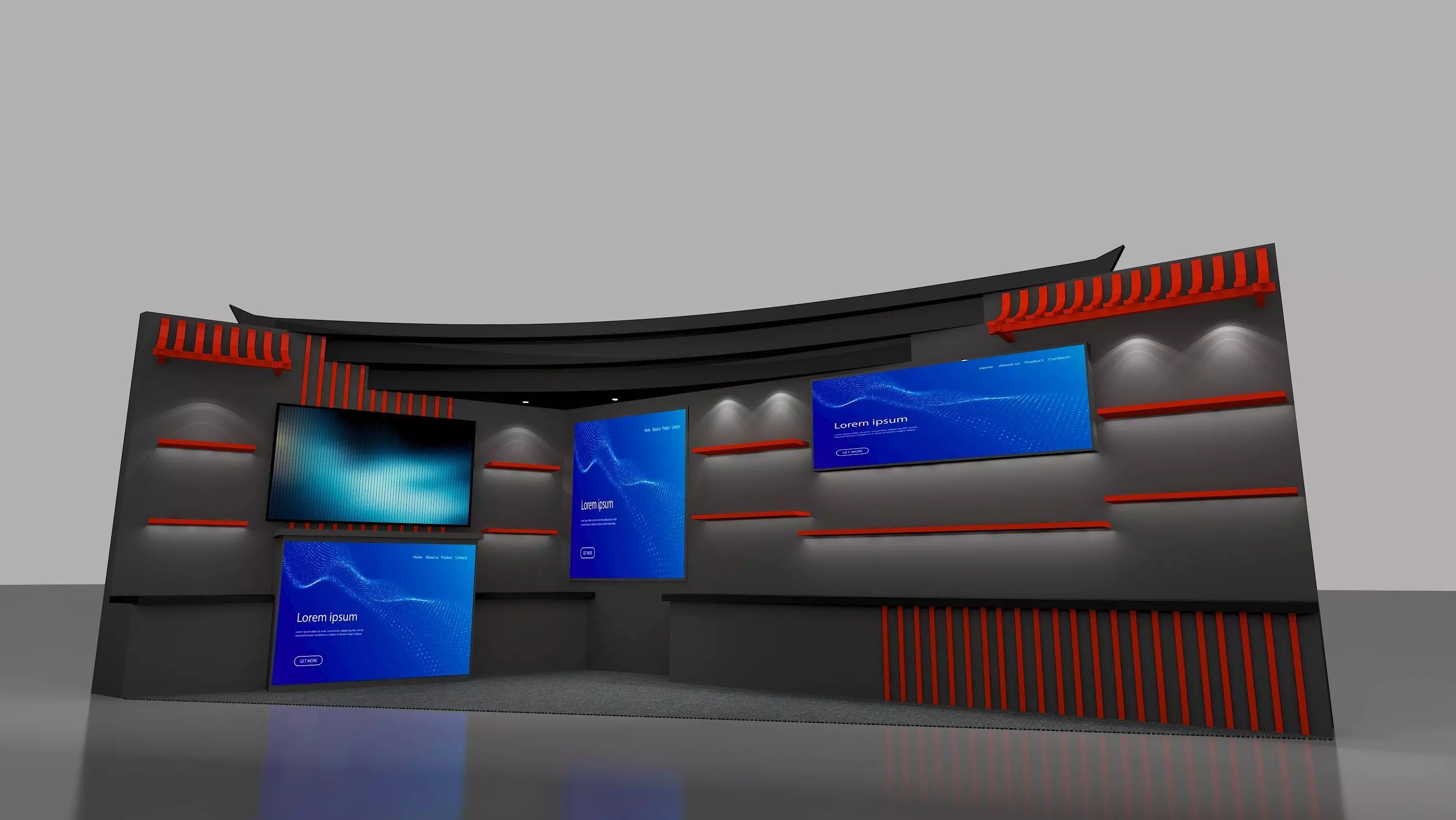 Back cabinet 3D model
