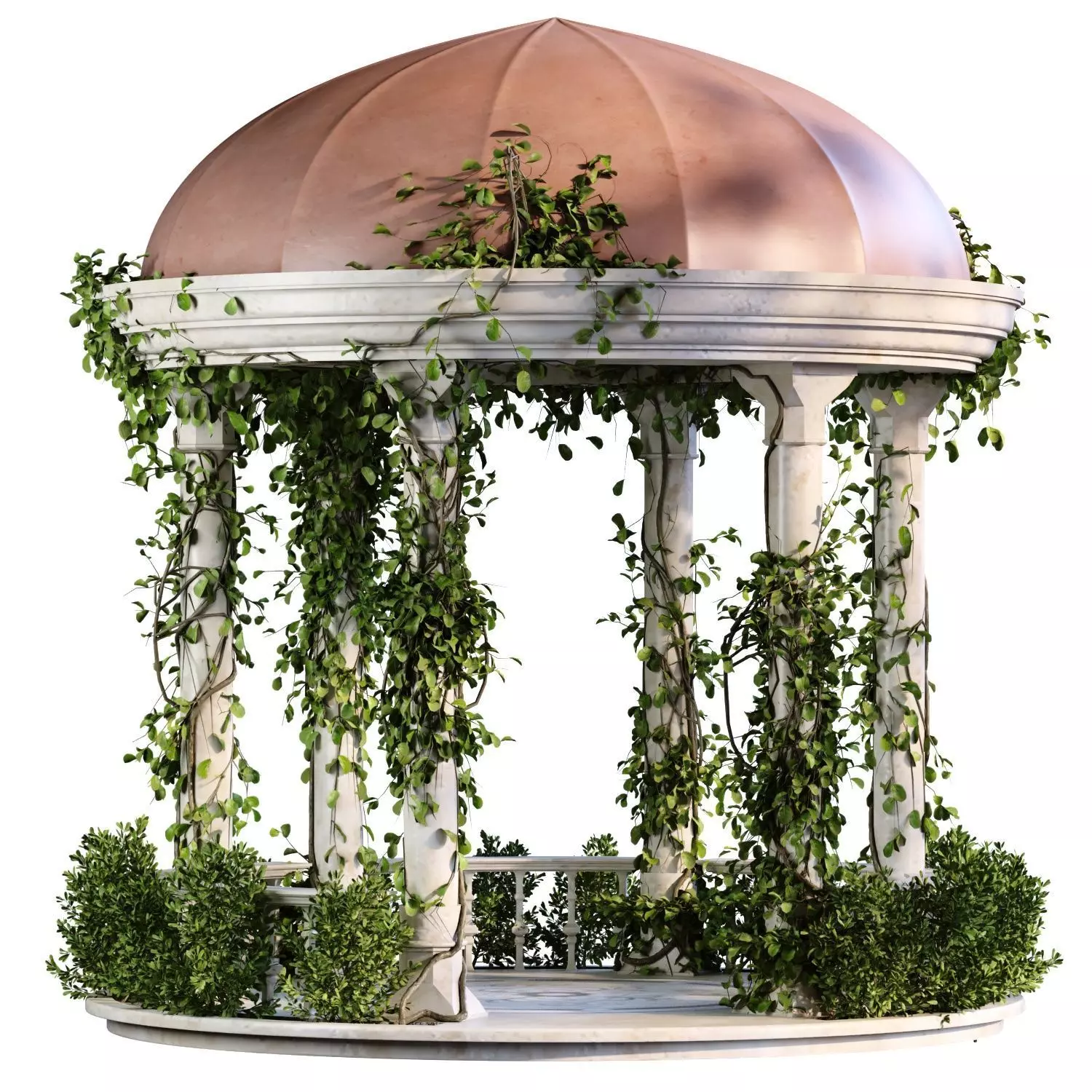 Garden Gazebo set 922 Low-poly 3D model