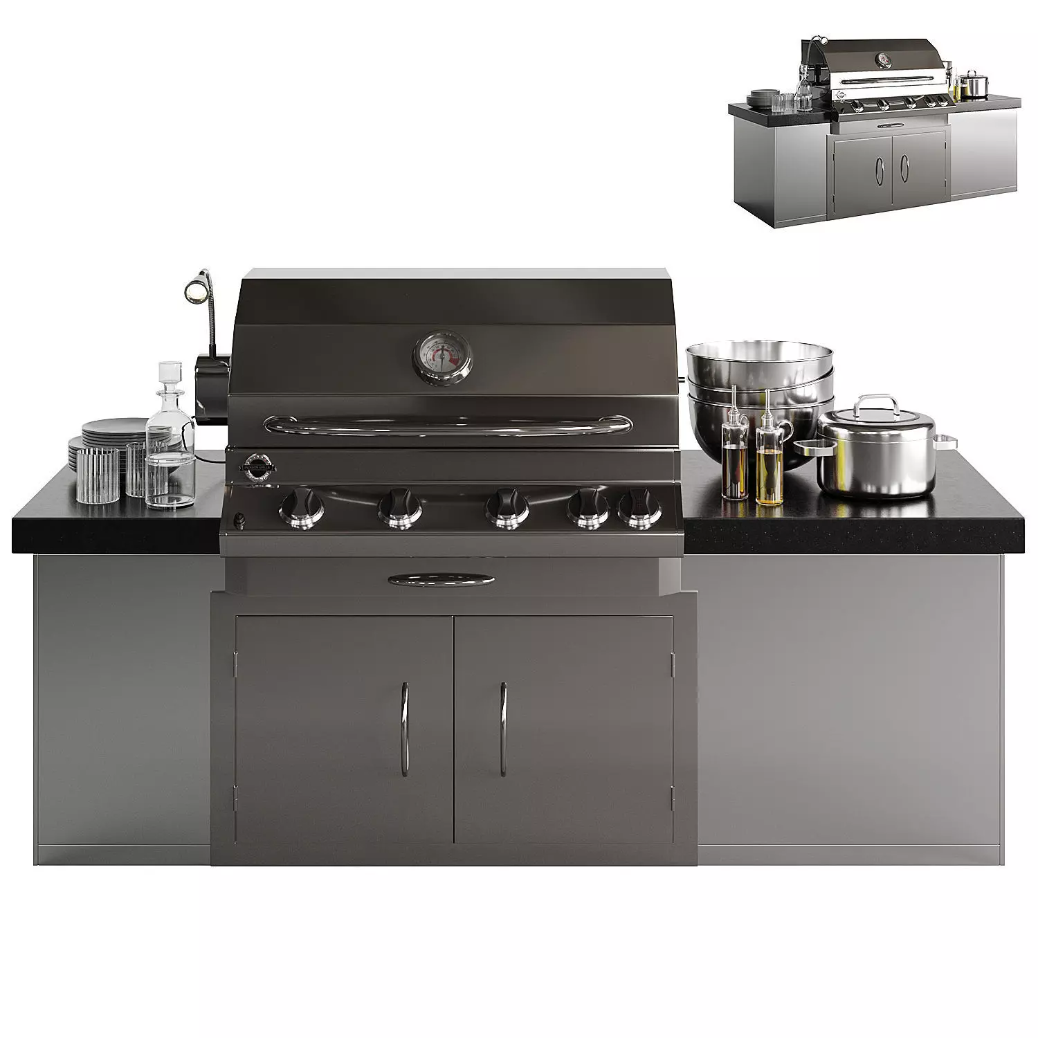 Jackson Grills Lux Series 700 Built-In BBQ 3D model