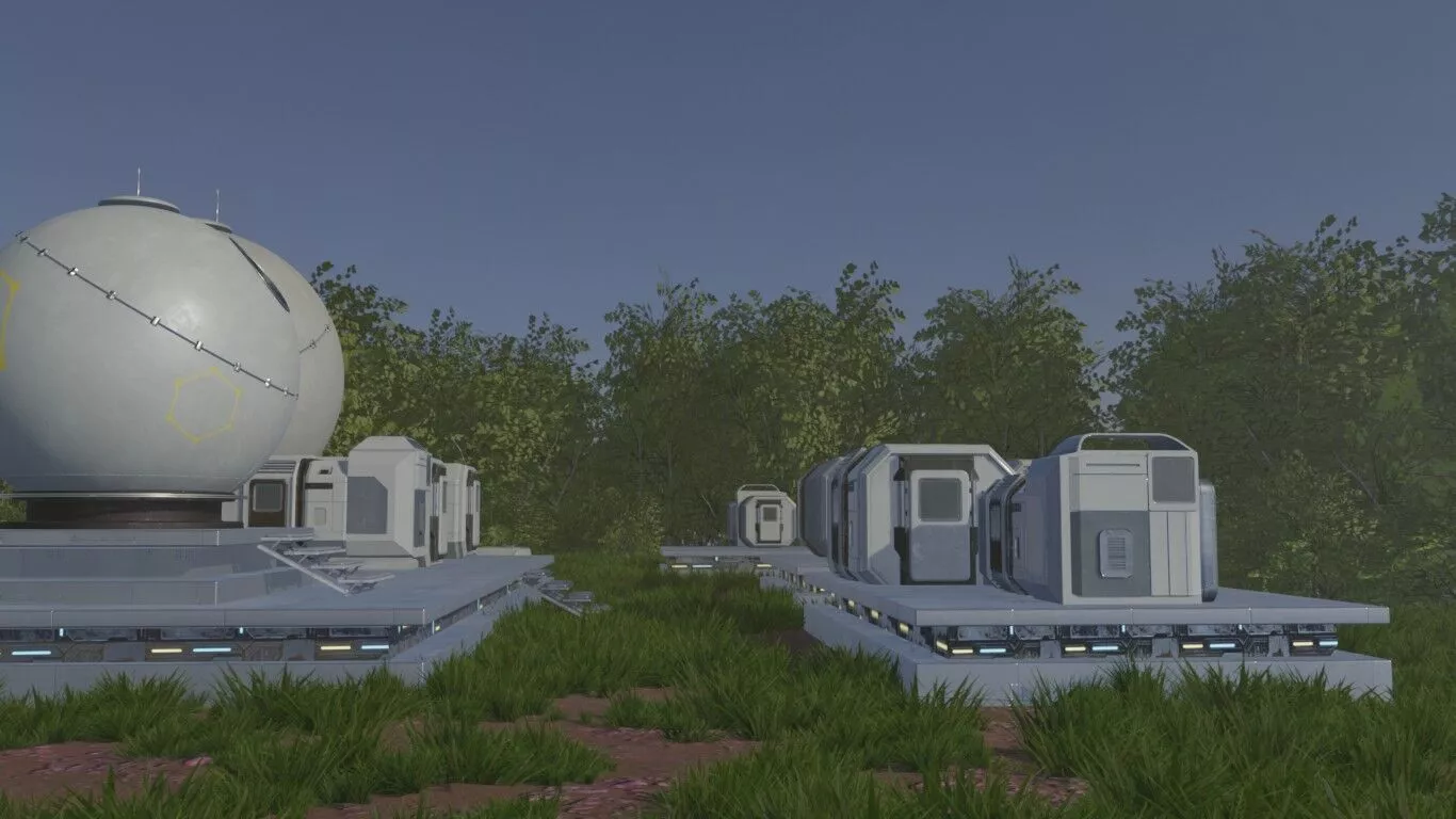 Martian Research Habitat 3D model