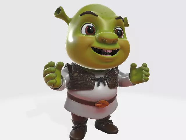 Baby Shrek 50mm 3D print model