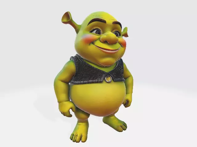 Chubby Shrek 80mm 3D print model