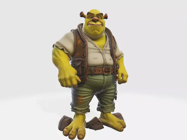 Mr Shrek 100mm 3D print model