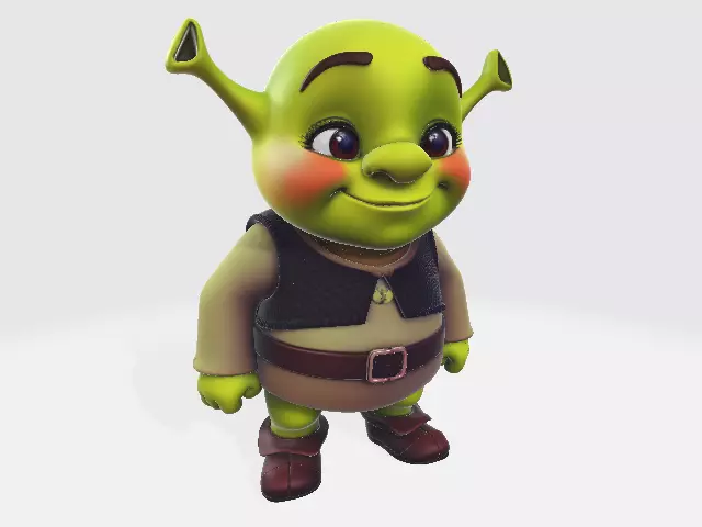 Shrek Kid 50mm 3D print model