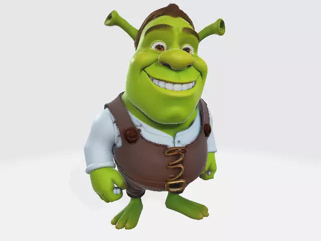 Shrek Nerd 80mm 3D print model