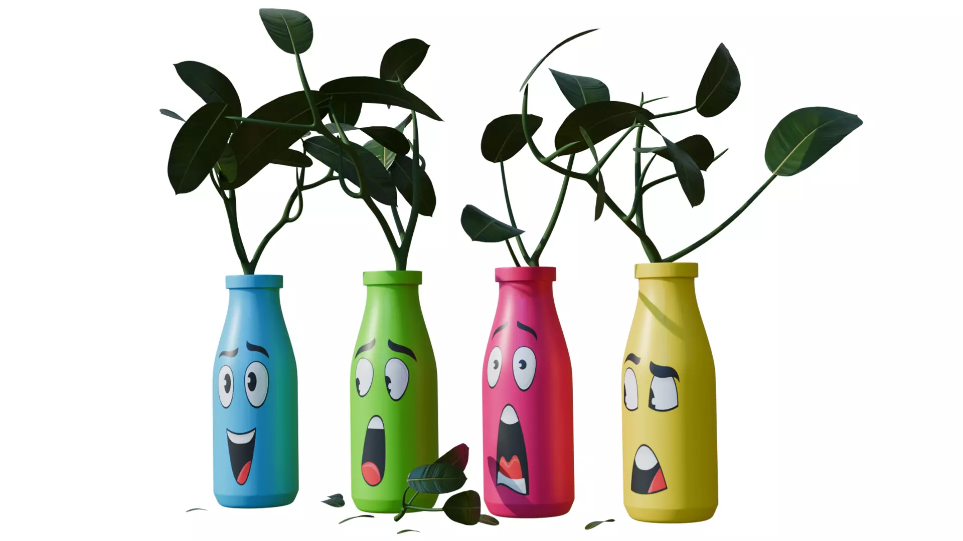Vase Plant Free low-poly 3D model