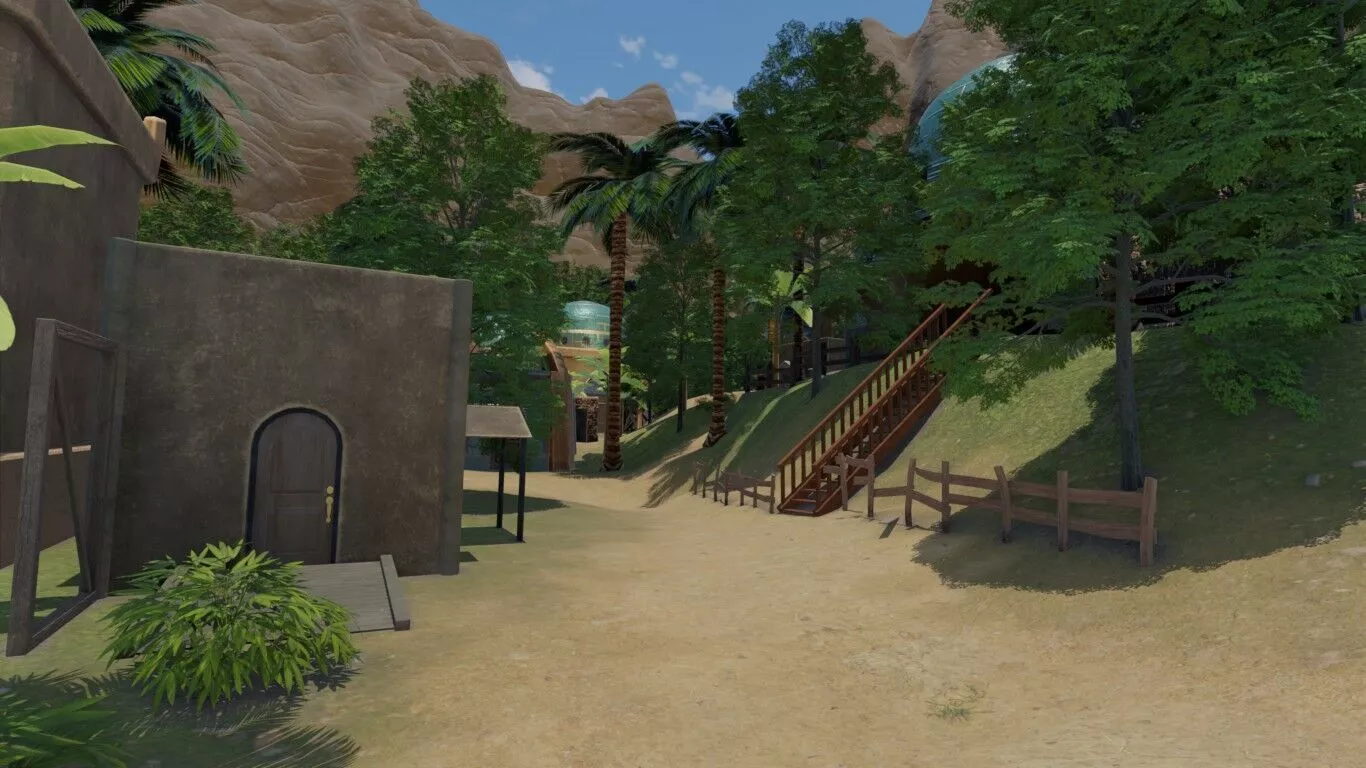 Jungle Oasis Settlement 3D model