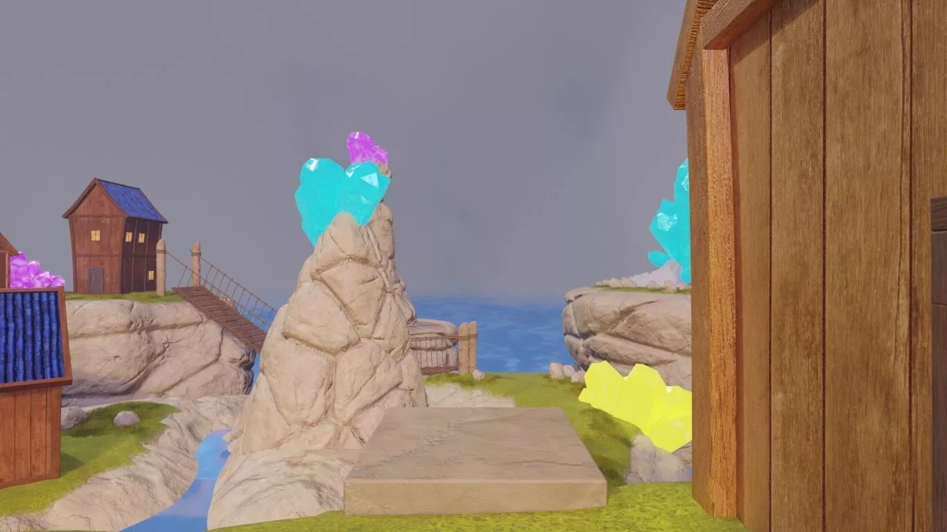 Crystal Village 3D model