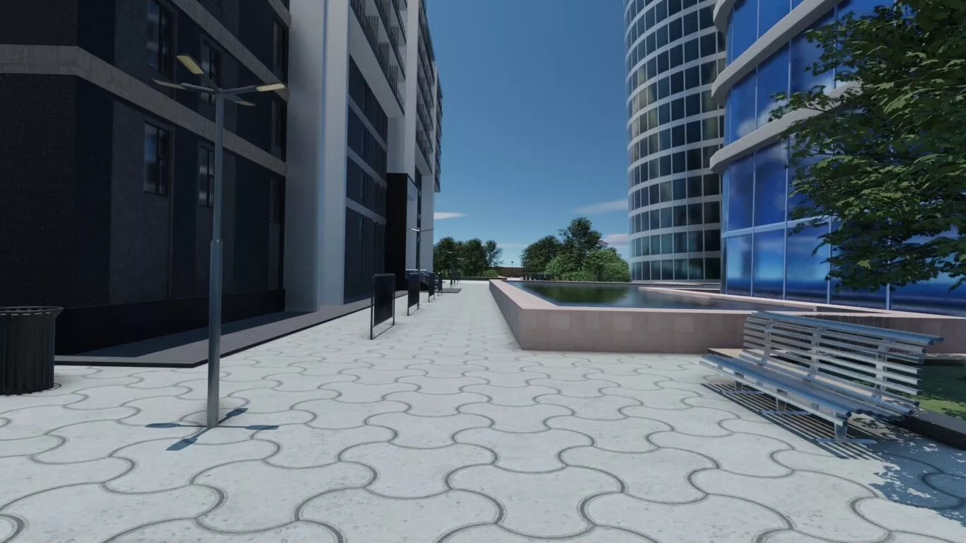 Modern Urban Development 3D model