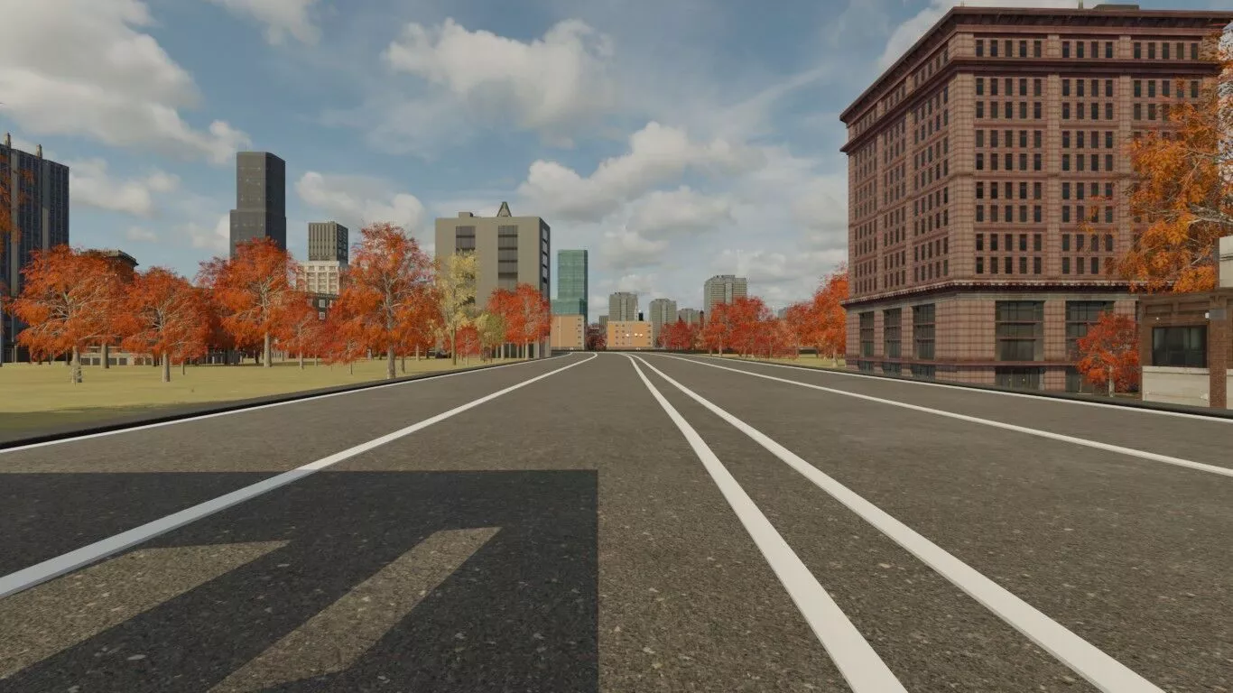 Autumn Cityscape 3D model