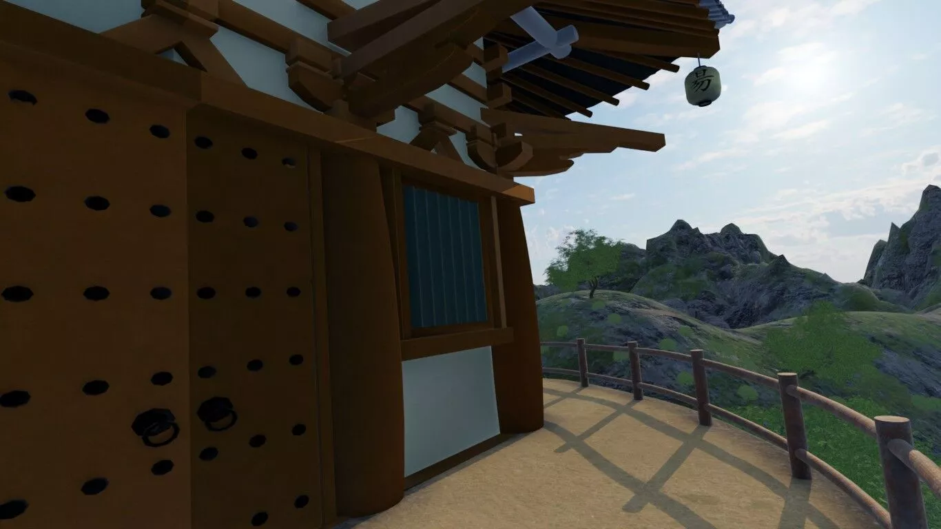 Serene Mountain Retreat 3D model