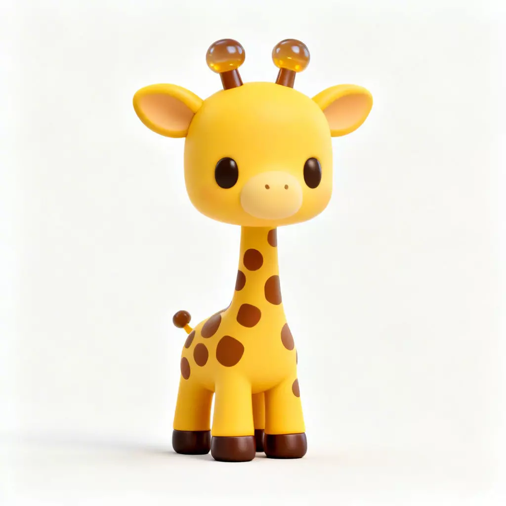 Chibi Baby Giraffe 3D Model 3D Model Low-poly 3D model