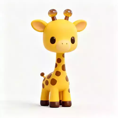 Chibi Baby Giraffe 3D Model 3D Model