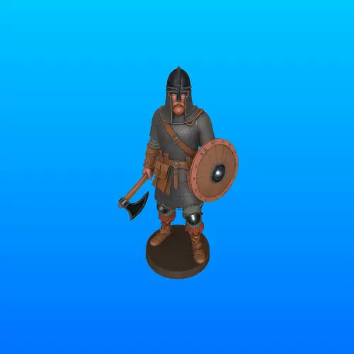3600 Viking Warrior in Full Armor 3D Model fantasy STL 3D print model