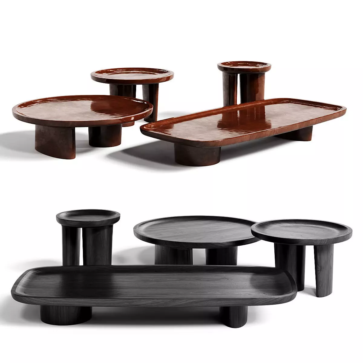 Calix Coffee Table by Baxter Low-poly 3D model