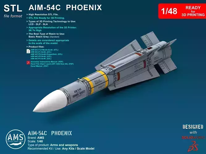 AIM-54C Phoenix - Scale 1-48