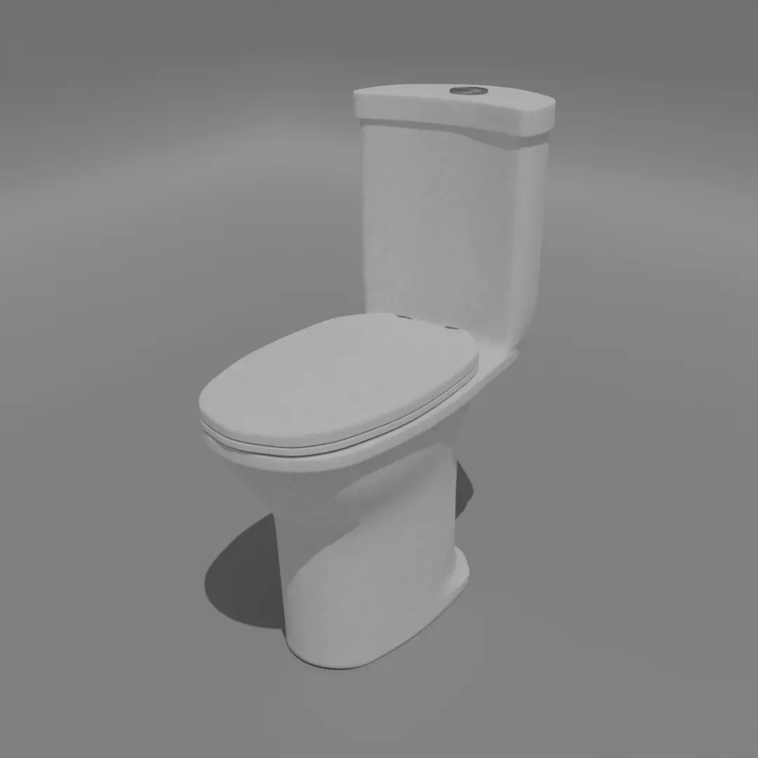 Toilet Low-poly 3D model