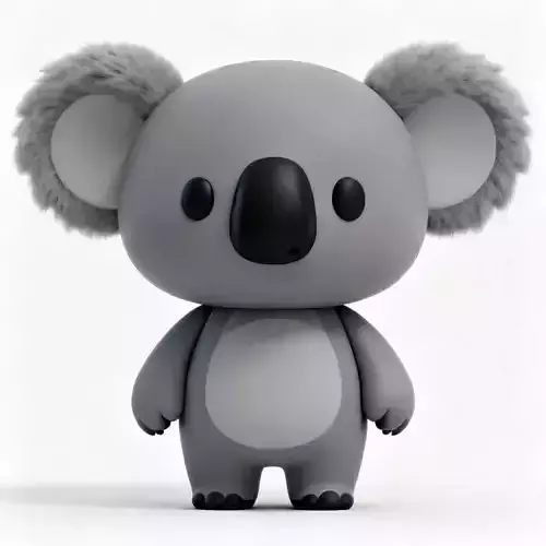 Chibi Koala 3D Model 3D Model