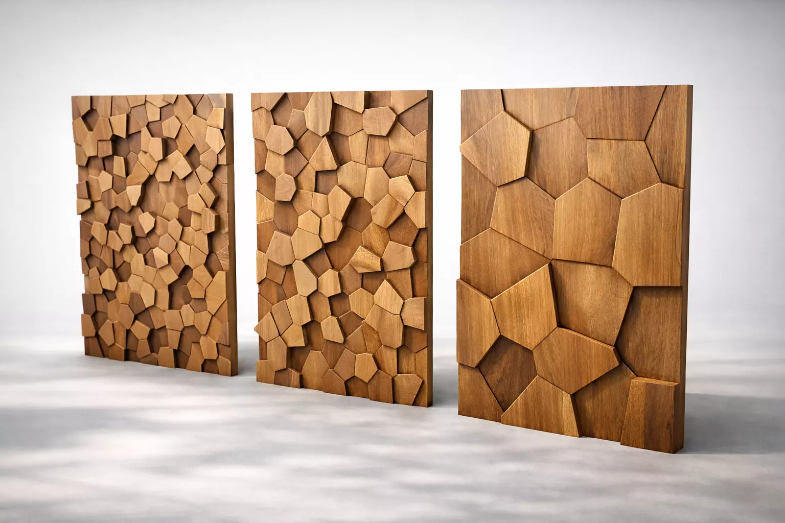 Parametric Wooden Wall Panel 3D model