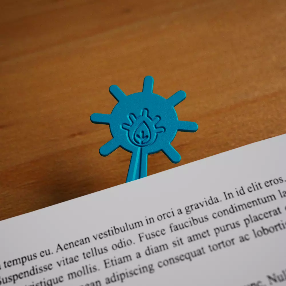 Bookmark - Sunny Bookmark - Sun and Leaf Bookmark Free 3D print model