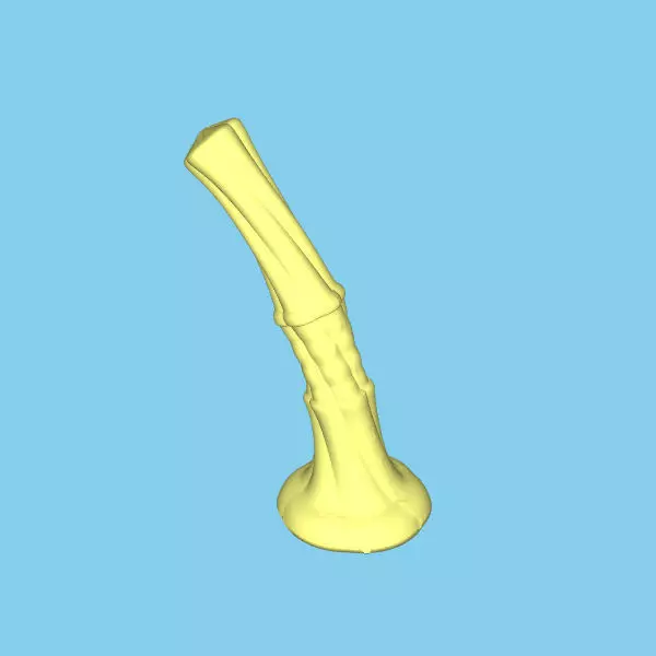 horse cock dildo scanned 3D print model