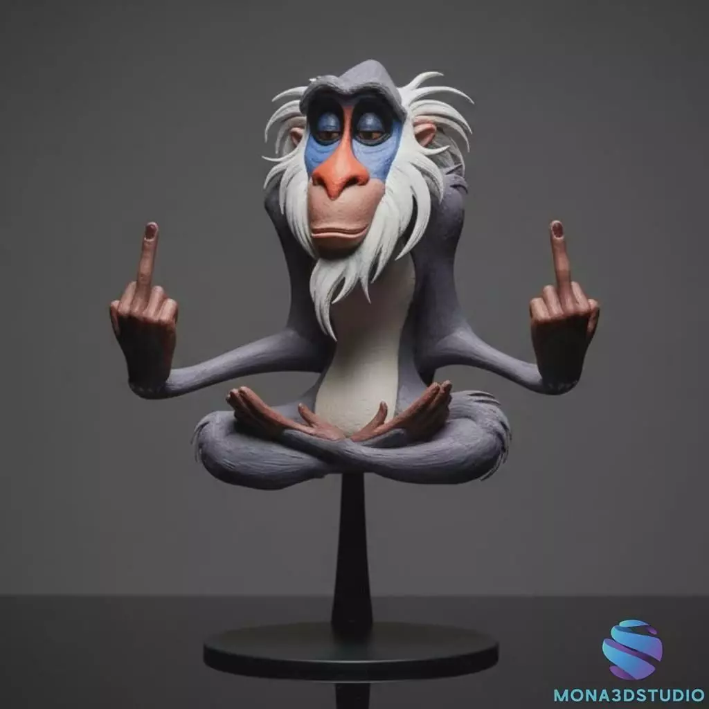 Rafiki Alternative Wisdom - The Lion King - 3D Pre-supported 3D print model