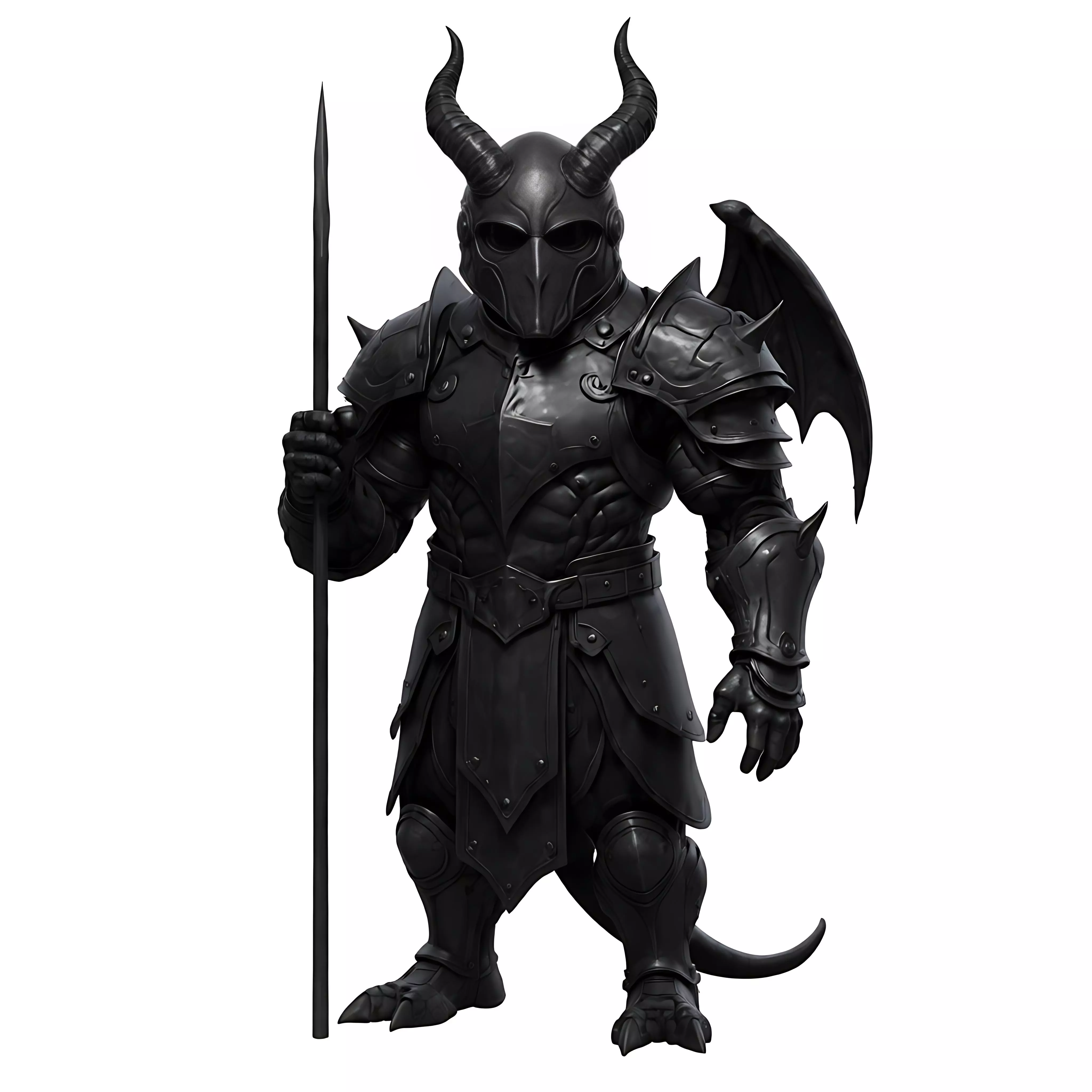 Warrior Dark Thrall STL DnD Tabletop Miniature 3D Print 3D print model