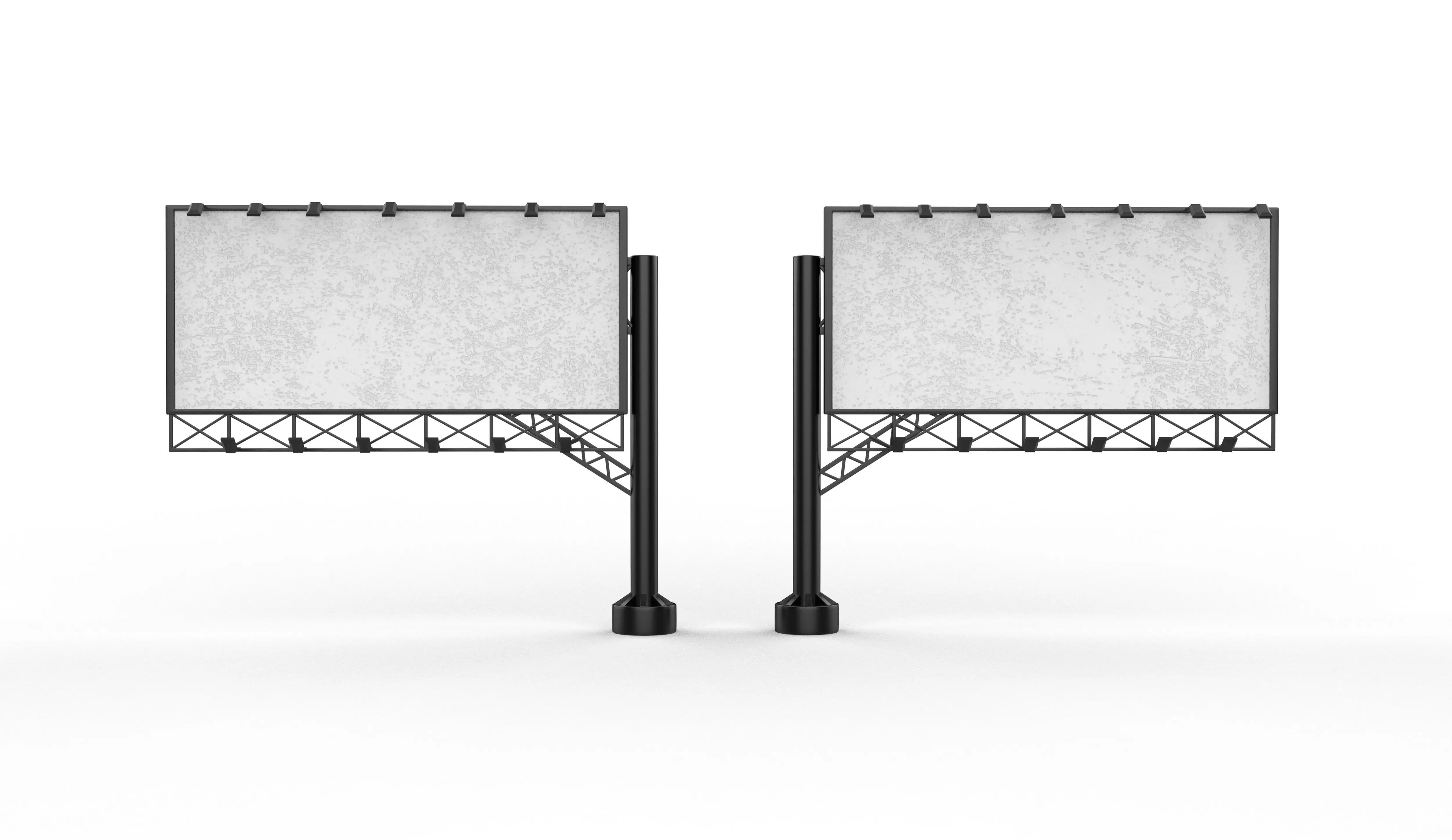 outdoor advertising billboard 04 3D model