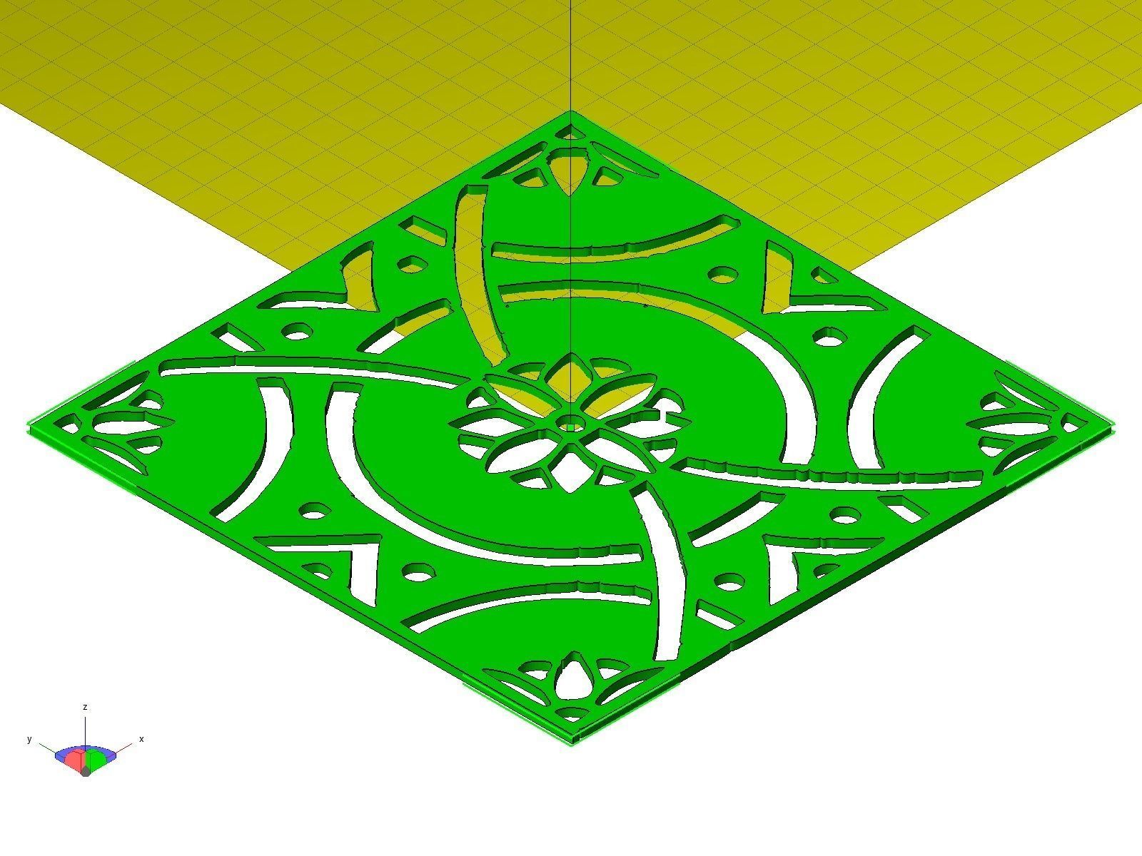 3D printable model paint design stencil | CGTrader