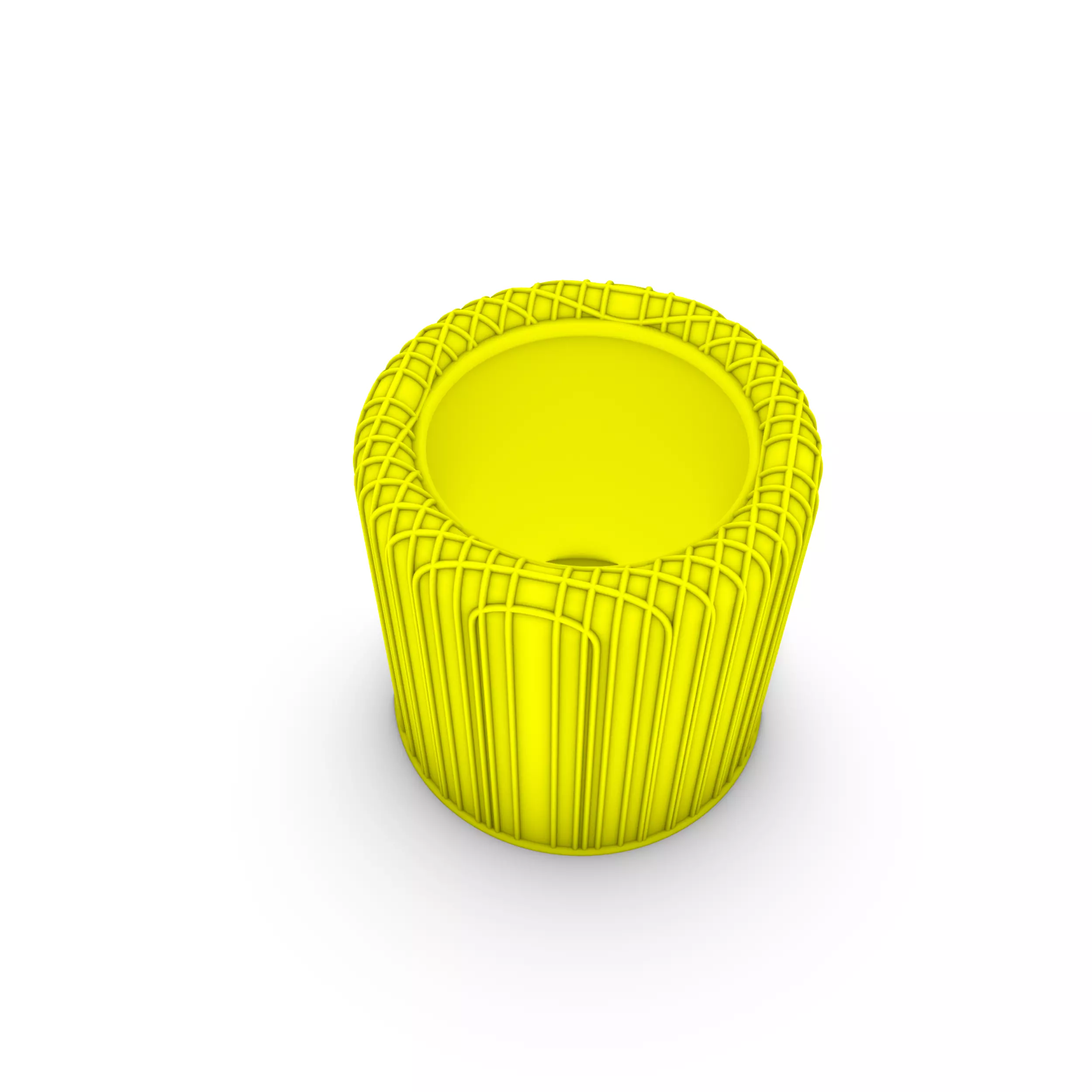 Contemporary Flowerpot 3D print model