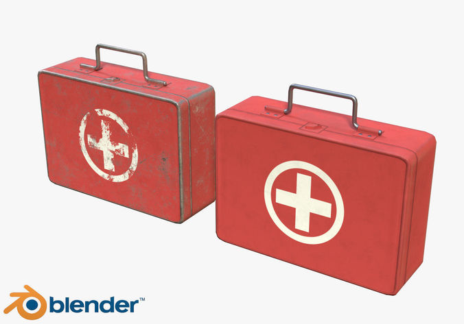 Med Kit First Aid  Low-poly 3D model