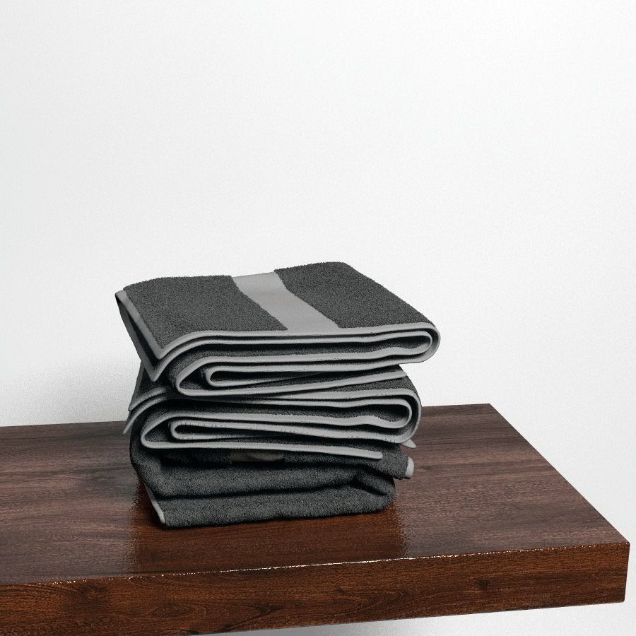 Washbasin set bathroom sink with ornate mirror 3D model_62